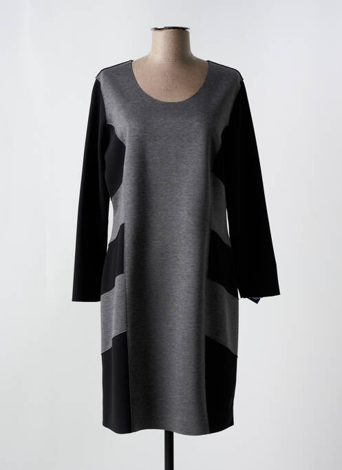 Robe mi-longue gris GUY DUBOUIS pour femme