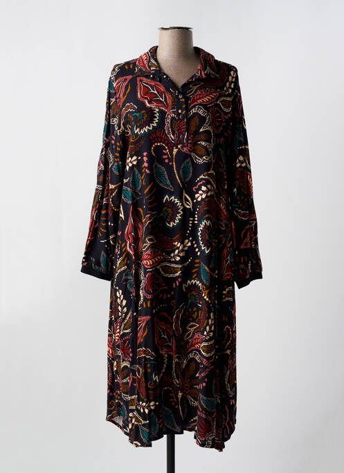 Robe mi-longue noir FRANCK ANNA pour femme