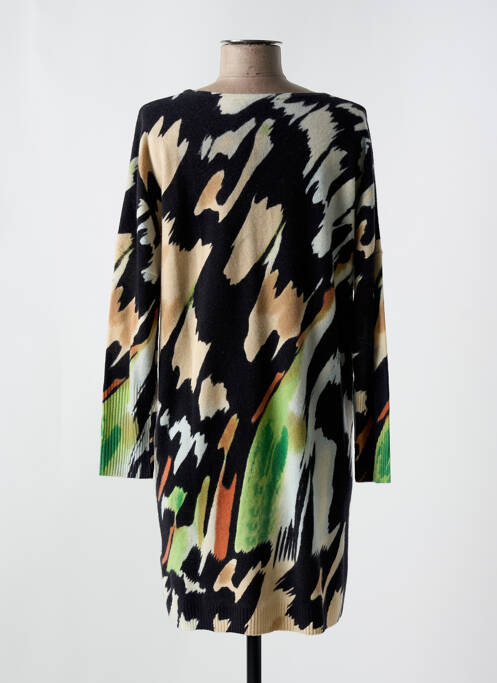 Robe pull noir DOREE CACHEMIRE pour femme