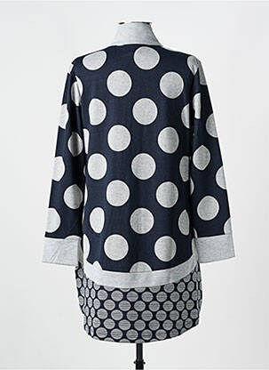 Veste casual fermeture zippée sur le devant bleu EVER SASSY femme