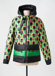 Doudoune poches a capuche vert MERI & ESCA femme