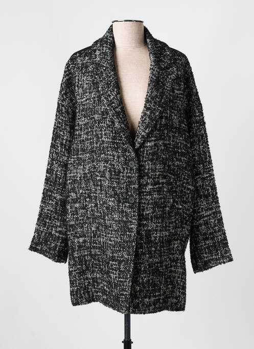 Manteau long noir EVA KAYAN pour femme