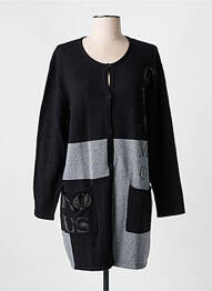 Gilet manches longues coupe cintrée noir PASSIONI femme
