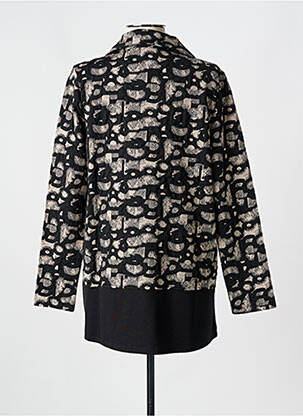 Veste casual poches noir EVER SASSY femme