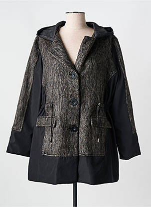 Parka manches longues a capuche gris EVER SASSY femme