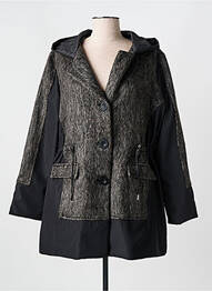 Parka manches longues a capuche gris EVER SASSY femme