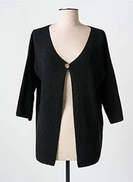 Gilet manches longues manches 3/4 noir GRIFFON femme