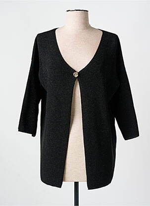 Gilet manches longues manches 3/4 noir GRIFFON femme