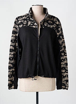 Veste casual poches noir EVER SASSY femme