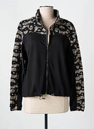 Veste casual poches noir EVER SASSY femme