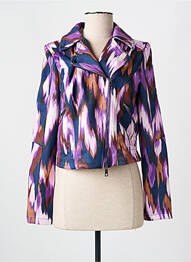 Veste casual tissage suedine violet STREET ONE femme
