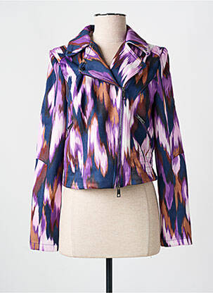 Veste casual tissage suedine violet STREET ONE femme