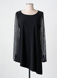 Tunique manches longues col rond noir JOSEPH RIBKOFF femme