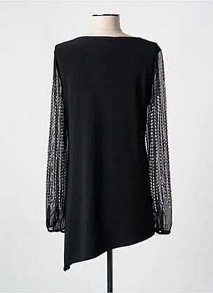 Tunique manches longues légère et transparente noir JOSEPH RIBKOFF femme