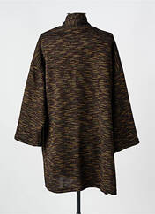 Gilet manches longues marron KAKIE pour femme seconde vue