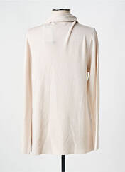 Pull col roulé beige DEVERNOIS pour femme seconde vue