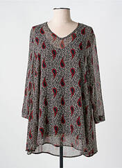 Tunique manches longues noir FRANCK ANNA pour femme seconde vue