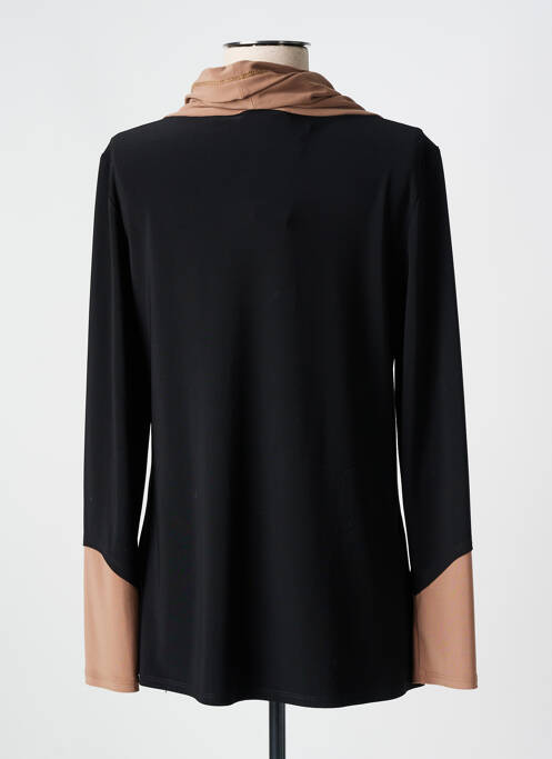 Top tissage jersey manches longues noir JOSEPH RIBKOFF femme