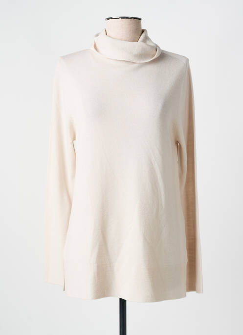 Pull col roulé beige DEVERNOIS pour femme