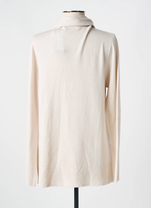 Pull col roulé beige DEVERNOIS femme