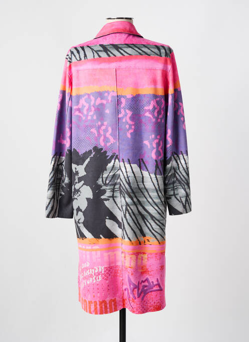 Manteau long rose TUZZI pour femme