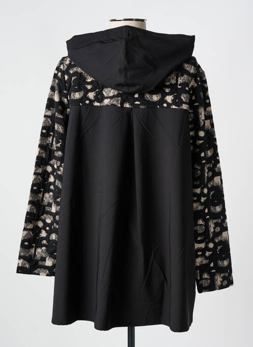 Sweat-shirt à capuche noir EVER SASSY pour femme