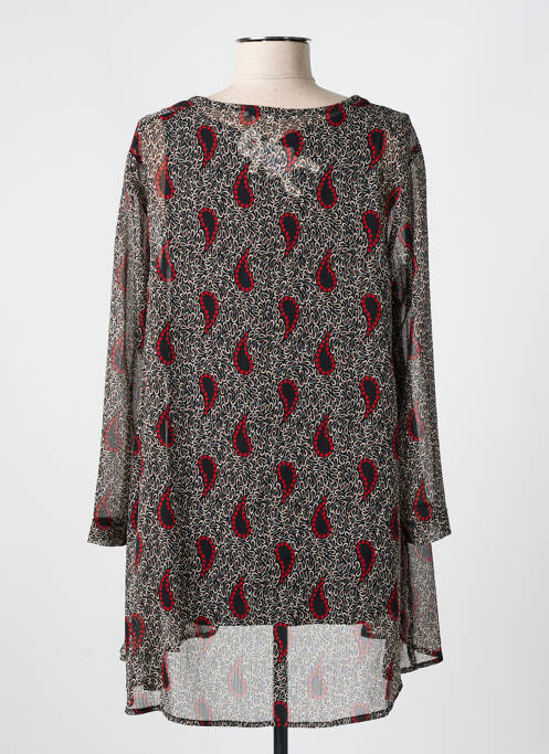 Tunique manches longues noir FRANCK ANNA pour femme