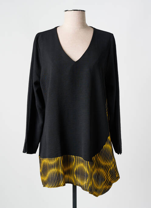 Tunique manches longues noir FRANCK ANNA pour femme