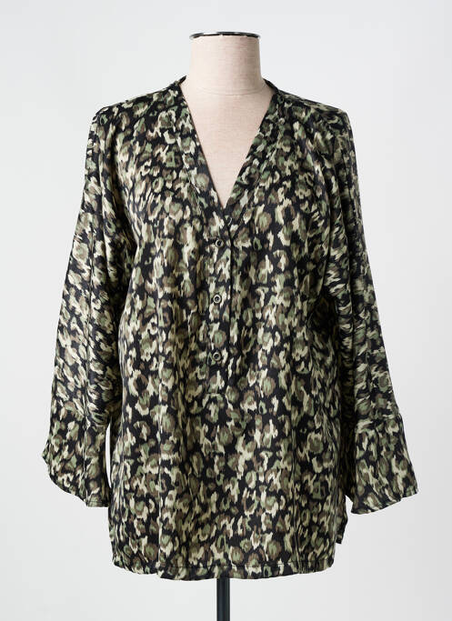 Tunique manches longues vert KAKIE pour femme