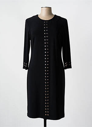 Robe mi-longue manches longues manches longues noir JOSEPH RIBKOFF femme