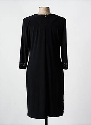 Robe mi-longue manches longues manches longues noir JOSEPH RIBKOFF femme