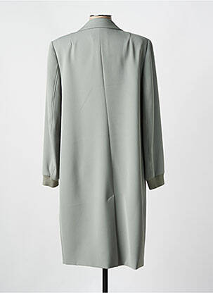 Manteau long coupe cintrée sans capuche vert MARC AUREL femme