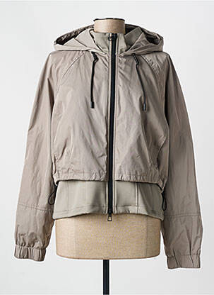 Coupe-vent manches longues a capuche gris MARC AUREL femme