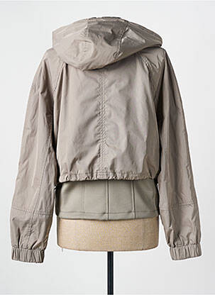 Coupe-vent manches longues a capuche gris MARC AUREL femme