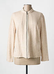 Gilet manches longues beige FRANK WALDER pour femme seconde vue