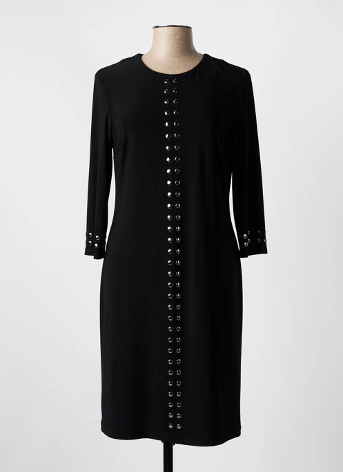 Robe mi-longue manches longues manches longues noir JOSEPH RIBKOFF femme