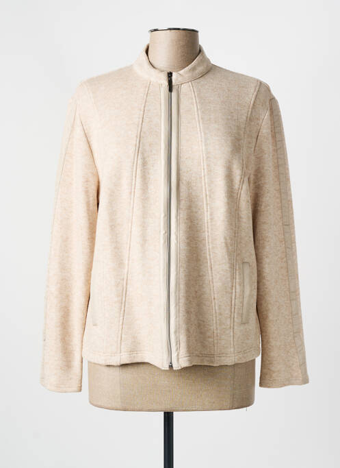 Gilet manches longues beige FRANK WALDER pour femme