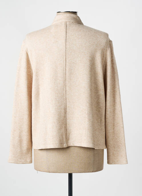 Gilet manches longues beige FRANK WALDER pour femme