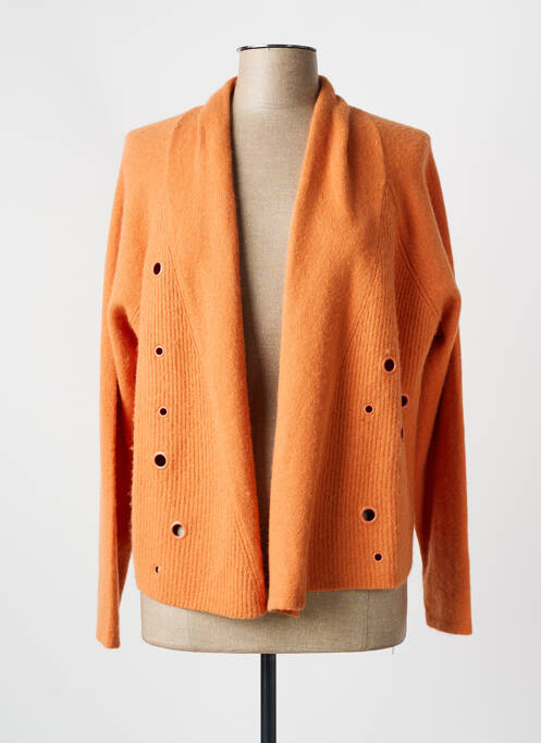 Gilet manches longues orange FUEGO WOMAN pour femme