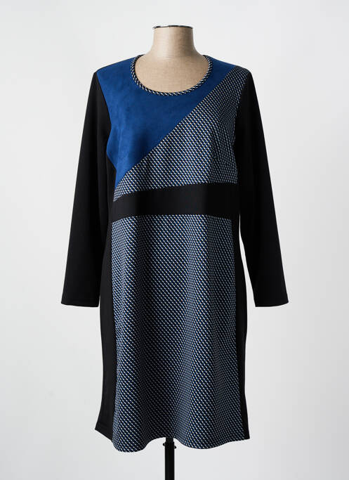 Robe mi-longue bleu GUY DUBOUIS pour femme
