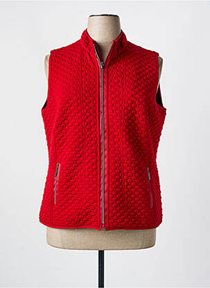 Gilet sans manche coupe cintrée rouge RABE femme