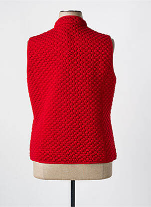Gilet sans manche coupe cintrée rouge RABE femme