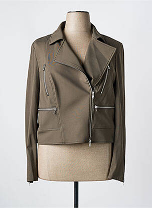 Veste casual col tailleur vert MARC AUREL femme
