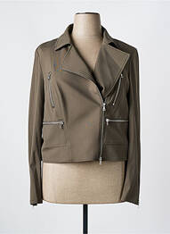 Veste casual col tailleur vert MARC AUREL femme