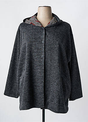 Veste casual gris FRANCK ANNA pour femme