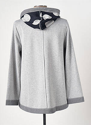 Veste casual col rond gris EVER SASSY femme