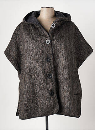 Veste casual col rond gris EVER SASSY femme