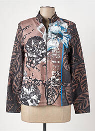 Veste casual coupe cintrée marron FRANK WALDER femme