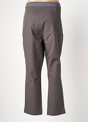 Pantalon 7/8 taille à pinces taille normale gris DEVERNOIS femme