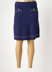 Jupe mi-longue bleu LEO & UGO pour femme seconde vue